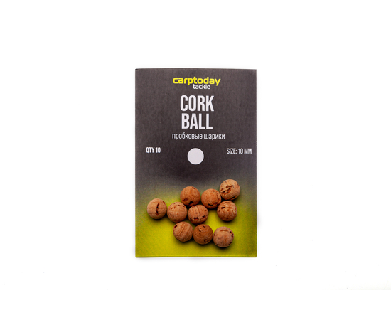 Пробковые шарики Carptoday Tackle Cork Ball, Диаметр: 10 мм