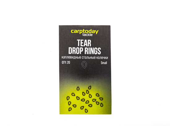 Стальные колечки каплевидные Carptoday Tackle Tear Drop Rings, Размер: Маленький