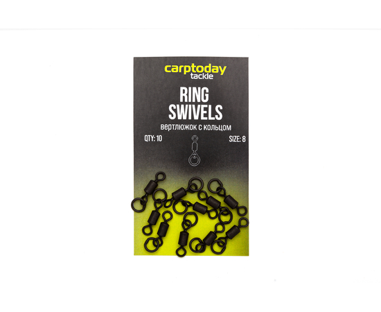Вертлюжки с кольцом Carptoday Tackle Ring Swivels, Размер: 8