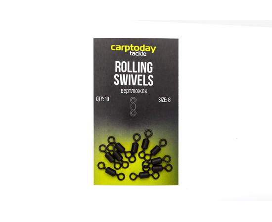 Вертлюжки Carptoday Tackle Rolling Swivels, Размер: 8