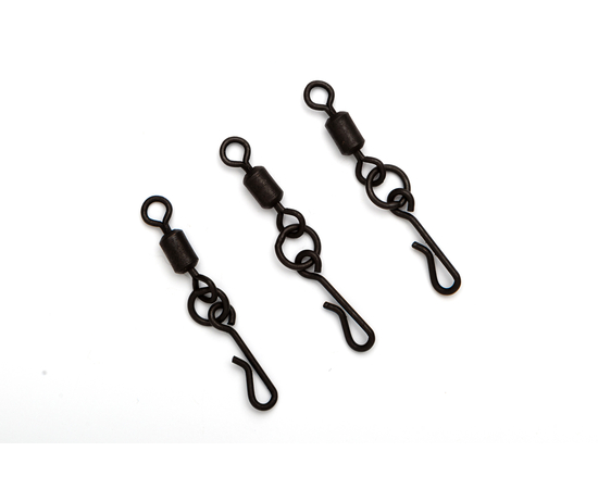 Быстросъёмы с вертлюжком и шарнирным кольцом Carptoday Tackle Quick Change O Ring Swivels, изображение 2