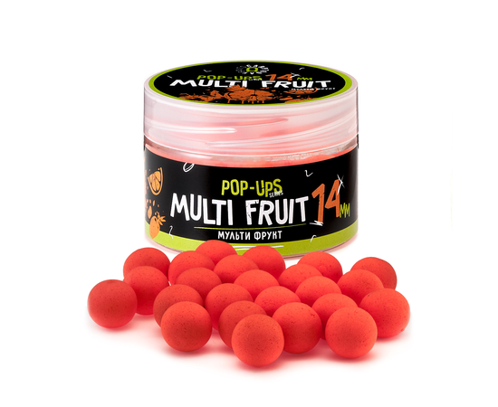 Бойлы плавающие Carptoday Baits Pop Ups Multi Fruit (Мульти Фрукт), Диаметр: 14 мм