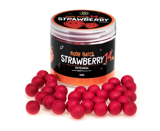 Бойлы насадочные Carptoday Baits Strawberry (Клубника), Диаметр: 14 мм
