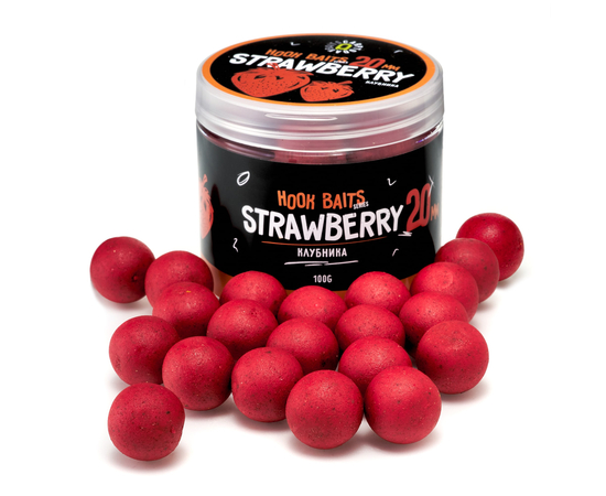 Бойлы насадочные Carptoday Baits Strawberry (Клубника), Диаметр: 20 мм