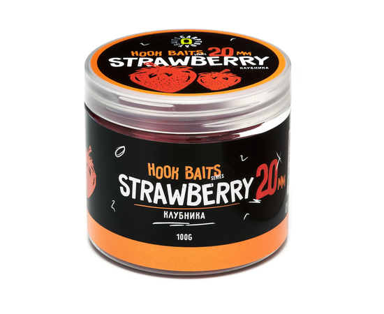 Бойлы насадочные Carptoday Baits Strawberry (Клубника), Диаметр: 20 мм, изображение 2