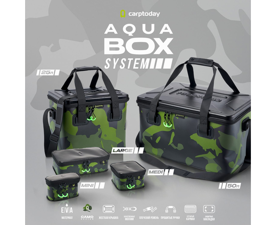 Сумка EVA с жёсткой крышкой Carptoday Aqua Hard Box System, Объём: 50 л, изображение 2