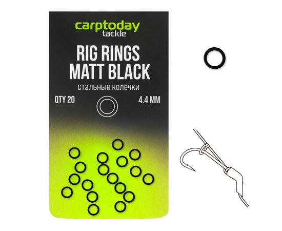 Стальные колечки круглые Carptoday Tackle Rig Rings, Внешний диаметр: 4.4 мм