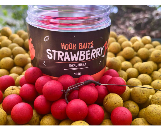 Бойлы насадочные Carptoday Baits Strawberry (Клубника), Диаметр: 14 мм, изображение 6