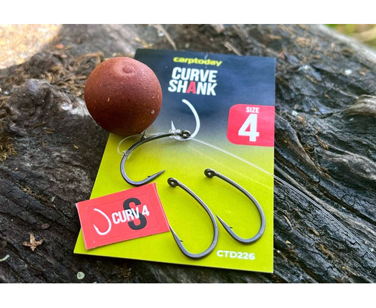 Крючки карповые Carptoday Curve Shank, Размер крючка: №4, изображение 2